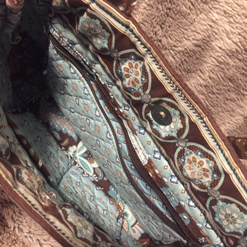 Vera Bradley Java Blue Shoulder Bag - Picture 2 of 6